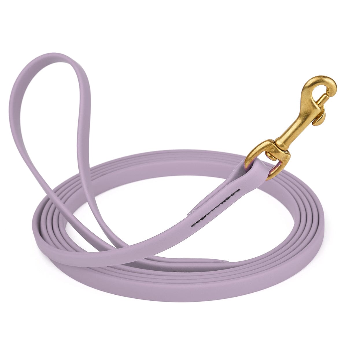 Waterproof Biothane Dog Long Lead 1/2" x 10' with Solid Brass Clip stitched onto Lead -much SAFER than using Grommets (Copy)