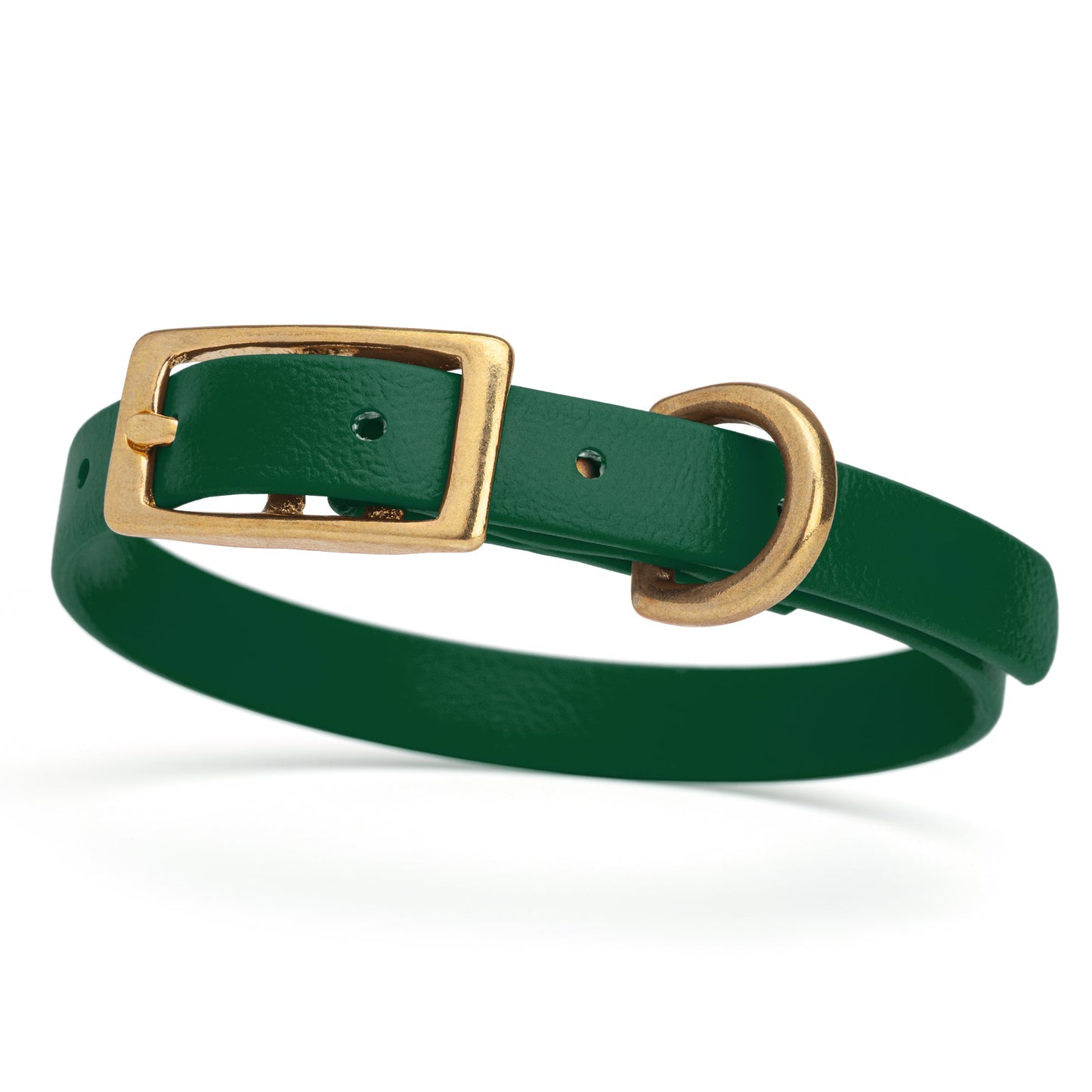 Waterproof Biothane Collar with Solid Brass Hardware - Assorted Colours