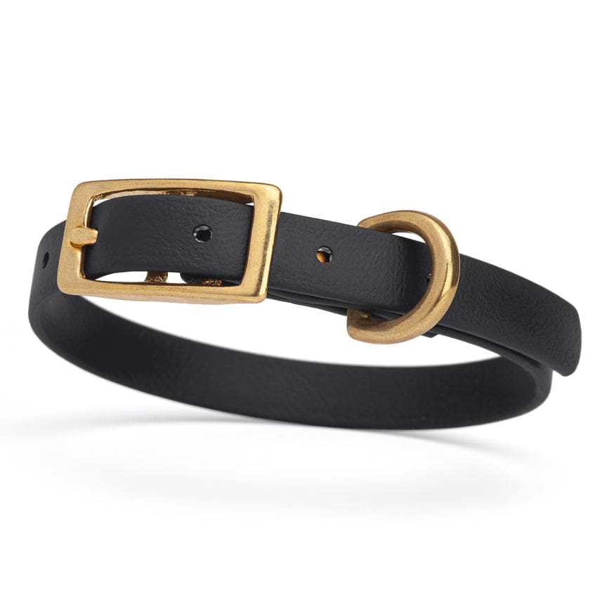 Waterproof Biothane Collar with Solid Brass Hardware - Assorted Colours-Boats n Barks