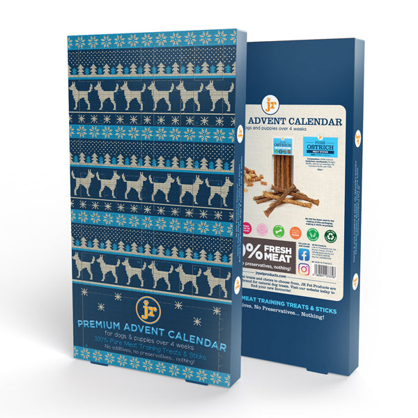 Christmas Jumper Advent Calendar 200 Ostrich Treats & Ostrich Sticks