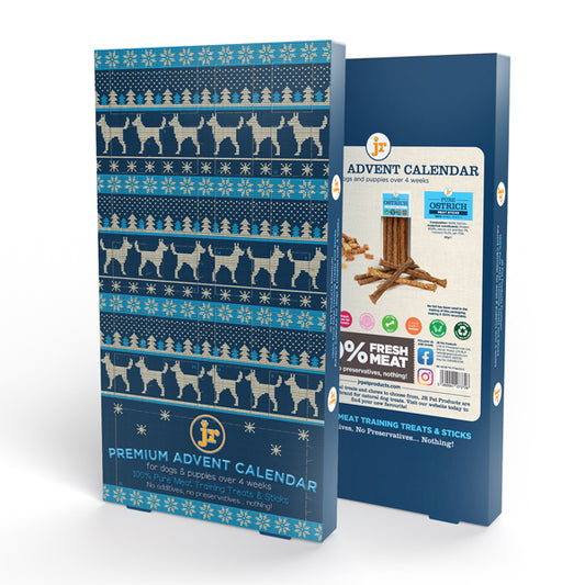 Christmas Jumper Advent Calendar 200 Ostrich Treats & Ostrich Sticks