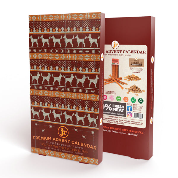 Christmas Jumper Advent Calendar 200 Turkey & Venison Treats and Turkey Sticks