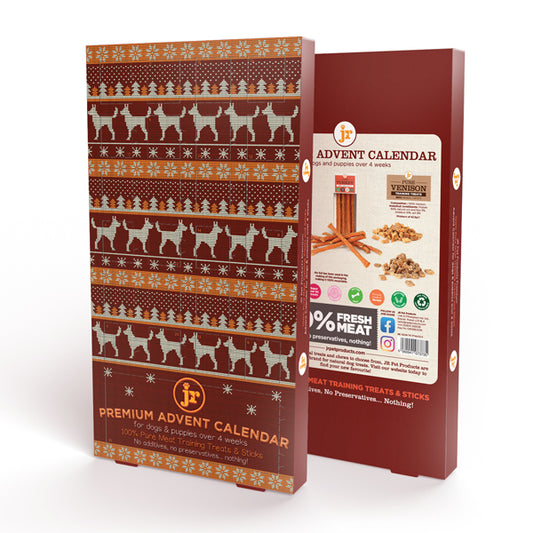 Christmas Jumper Advent Calendar 200 Turkey & Venison Treats and Turkey Sticks