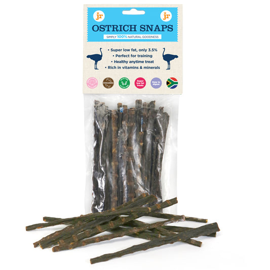 Ostrich Snaps Treat for Dogs