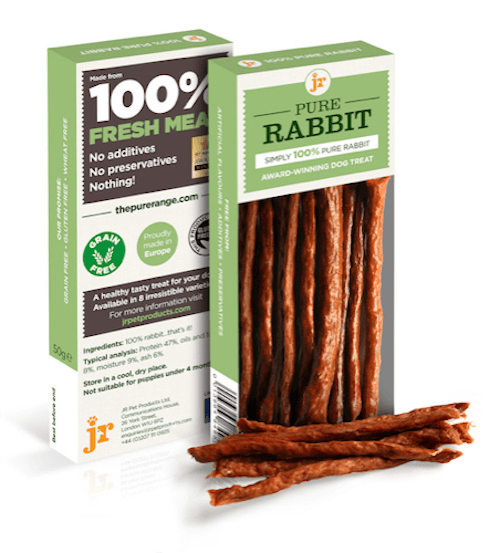 Rabbit Sticks 100% Pure for Dogs made in UK 50g-Boats n Barks