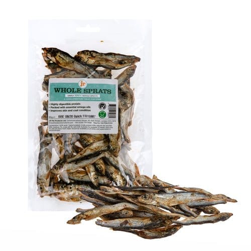Whole Baltic Sprats (fish) for Dogs 200g-Boats n Barks