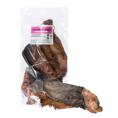 JR Pet Products Cow Ears with Hair