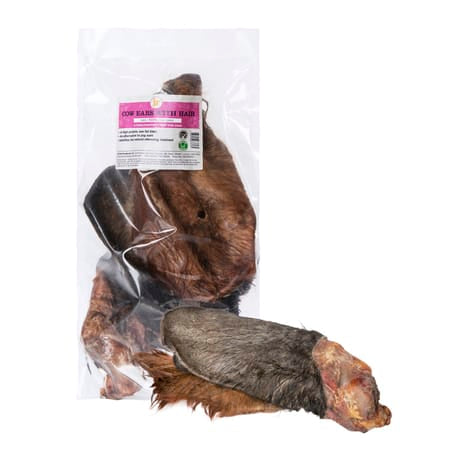 JR Pet Products Cow Ears with Hair-Boats n Barks