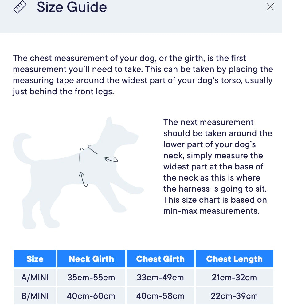 Mini Tri-Harness Anti-Pull, Adjustable and Durable Harness For Dogs Medium