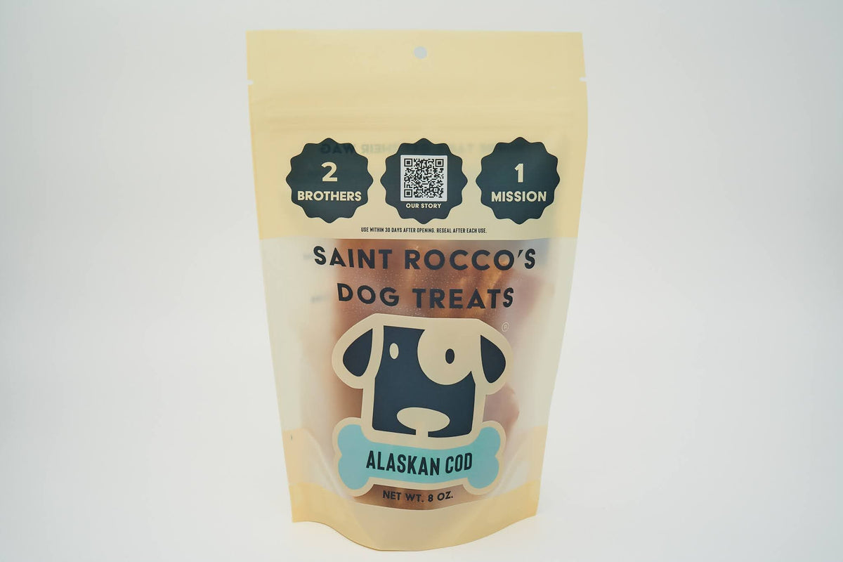 Saint Rocco's Alaskan Cod Crumb Free Treats for Dogs 8oz-Boats n Barks
