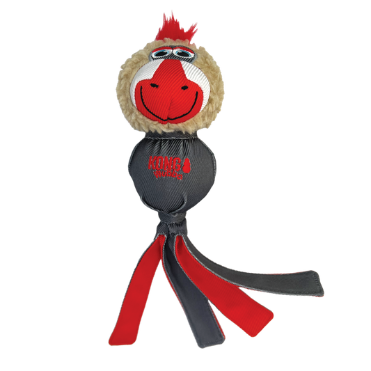 Kong Wubba Zoo Mandrill Dog Toy with Squeaker Large