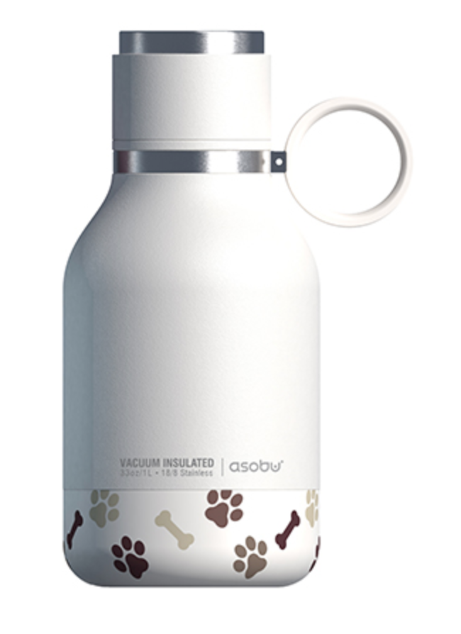2 in 1 Buddy Bottle Stainless Steel 18/8 Insulated Dog Water Bottle & Bowl Combo