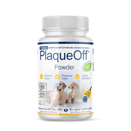 PlaqueOff® Powder for Dogs Reduce Plaque & Tartar, Improve Bad Breath 60g