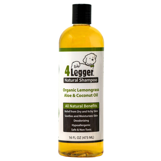 Organic Lemongrass, Aloe & Coconut Oil Hypoallergenic Dog Shampoo 100% Natural