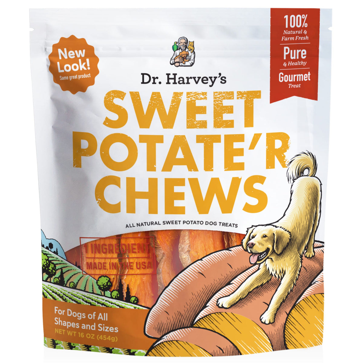 Dr. Harvey's Sweet Potate'r Chews for Dogs-Boats n Barks