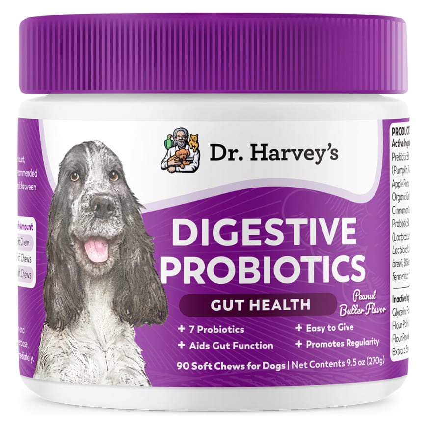 Dr. Harvey's Digestive Probiotics Gut Health for Dogs Soft Chews-Boats n Barks