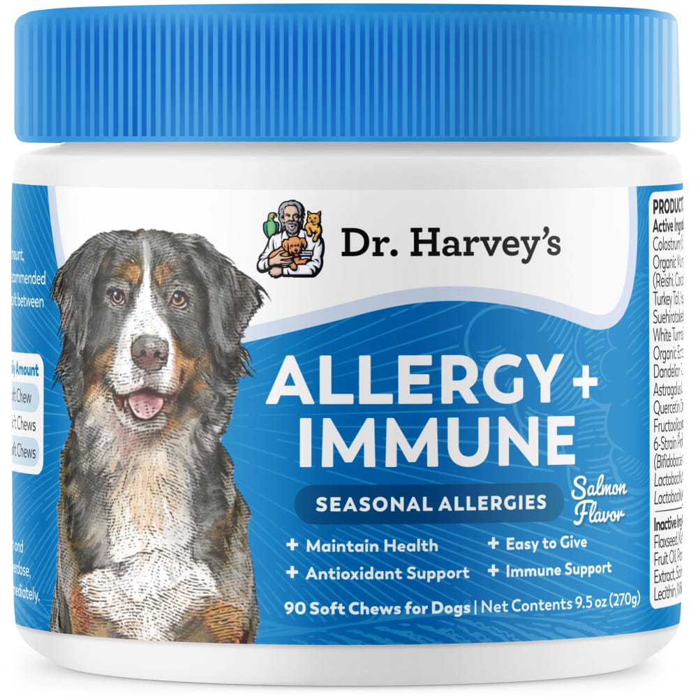 Dr Harvey's Allergy & Immune Support Soft Chews for Dogs Salmon Flavour-Boats n Barks