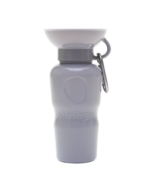 Springer Classic Dog Water Travel Bottle-Grey