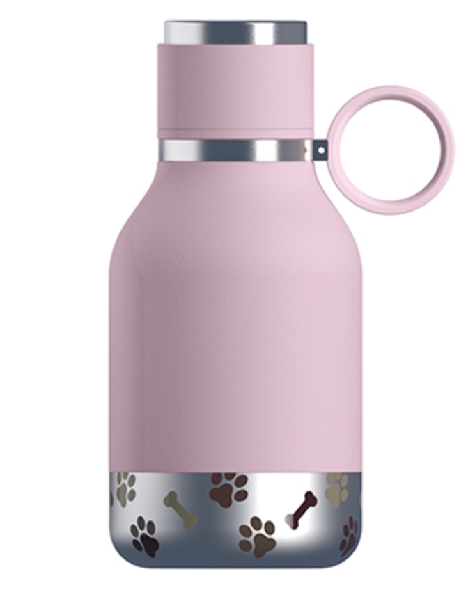 2 in 1 Buddy Bottle Stainless Steel 18/8 Insulated Dog Water Bottle & Bowl Combo