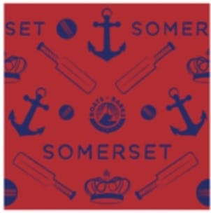 Somerset Cup Match Classic Cricket Game Dog Bandana Small 17"x17"x25"-Boats n Barks