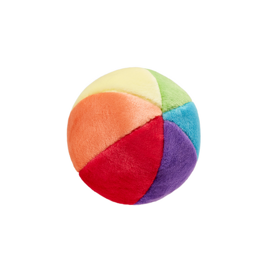 Fluff & Tuff Mini Beach Ball Soft Dog Toy with Squeaker Machine Washable