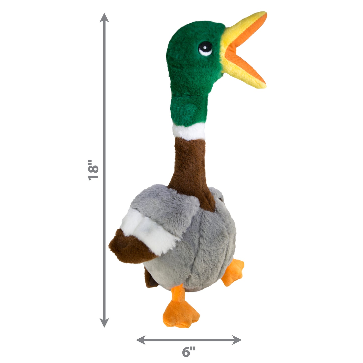 Kong Shakers Honkers Duck Stuffed Toy for Dogs Large