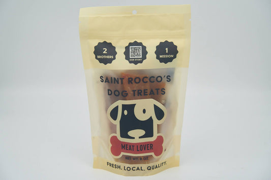 Saint Rocco's Meat Lover (Chicken & Bacon) Crumb Free Treats for Dogs 8oz