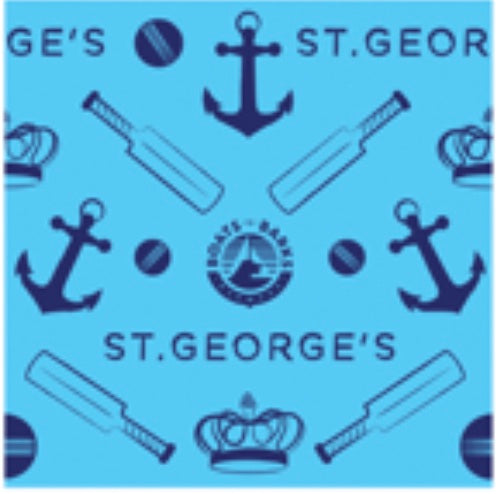 St. George's Cup Match Classic Cricket Game Dog Bandana  Small 17"x17"x25"