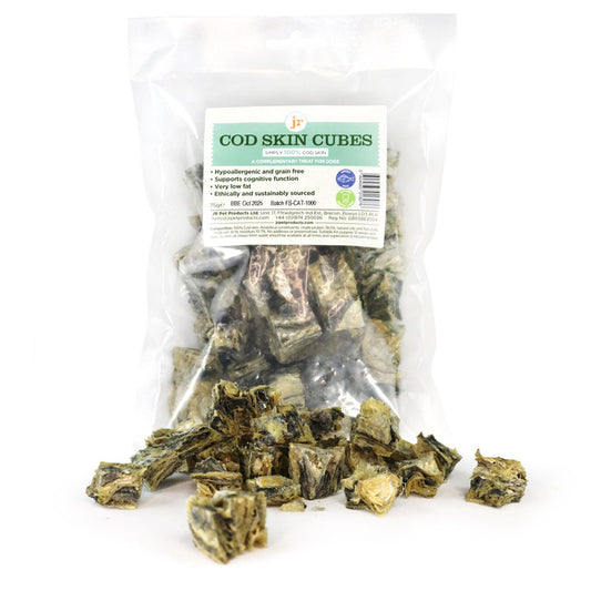 Cod Skin Cubes Treats for Dogs