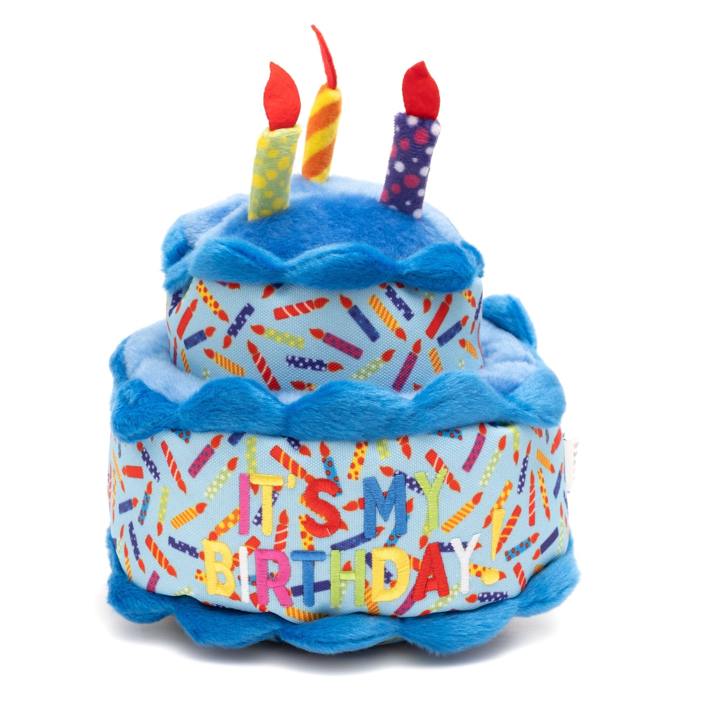 Happy Birthday Cake Toy for Dogs with Squeakers
