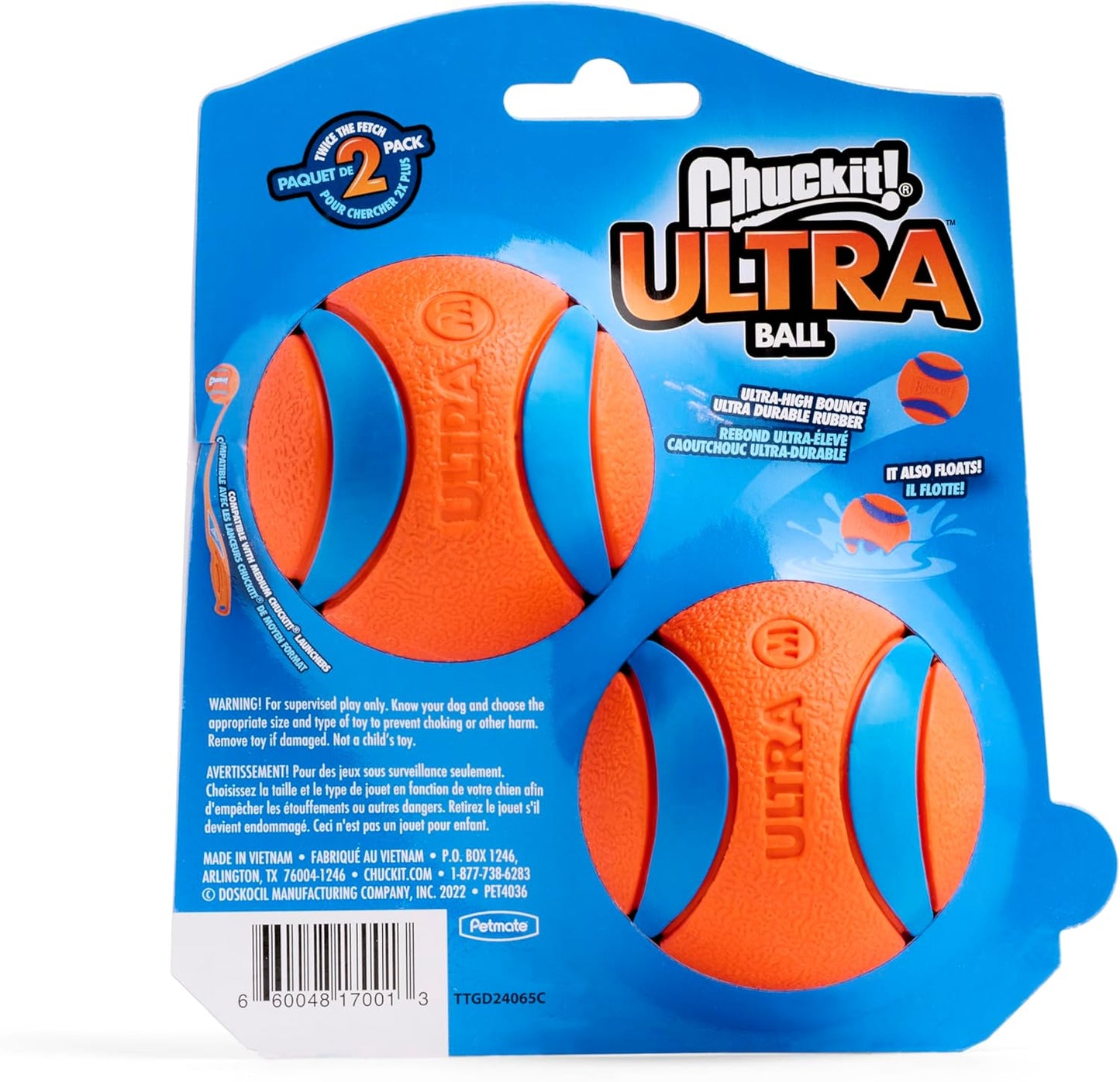 Chuck It Ultra Ball for Dogs 2 pack