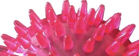 Gorilla Spiky Ball with Squeaker for Dogs Floats 4"-Boats n Barks
