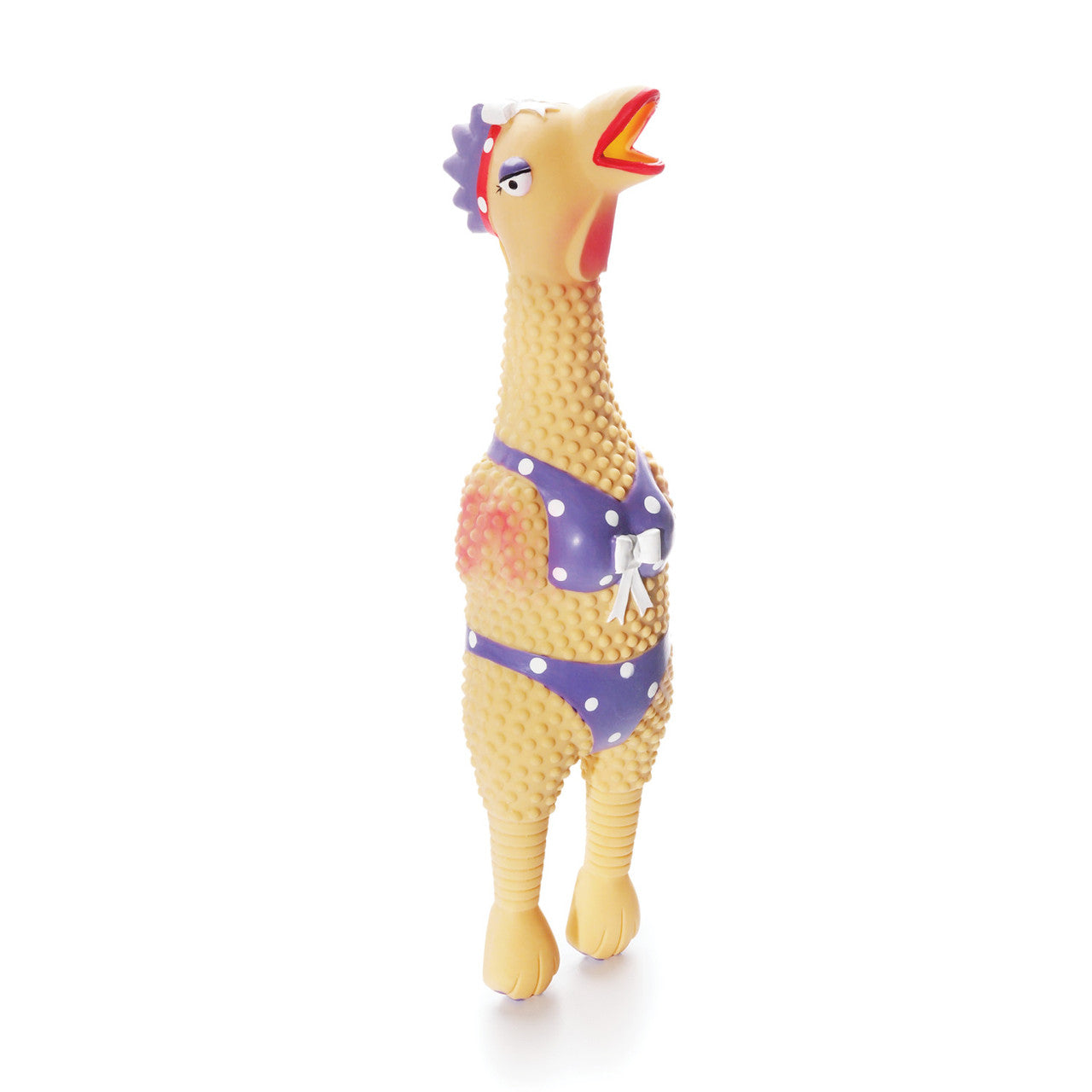 Squawkers Latex Rubber Chicken Interactive Dog Toy, Henrietta