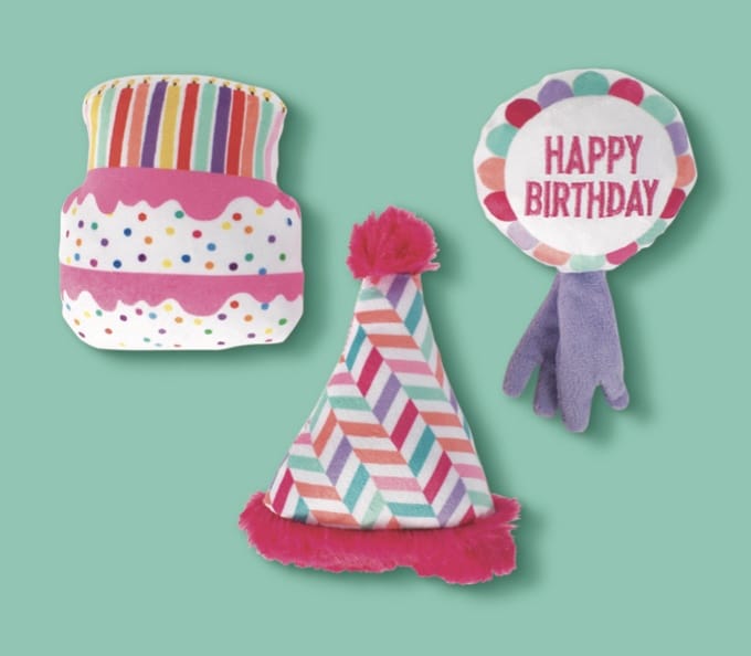 Can I Get a Woof Woof 3 Piece Plush Dog Toy Set for Small Dogs with Loud Squeaker and Crinkle Paper in each Toy-Boats n Barks