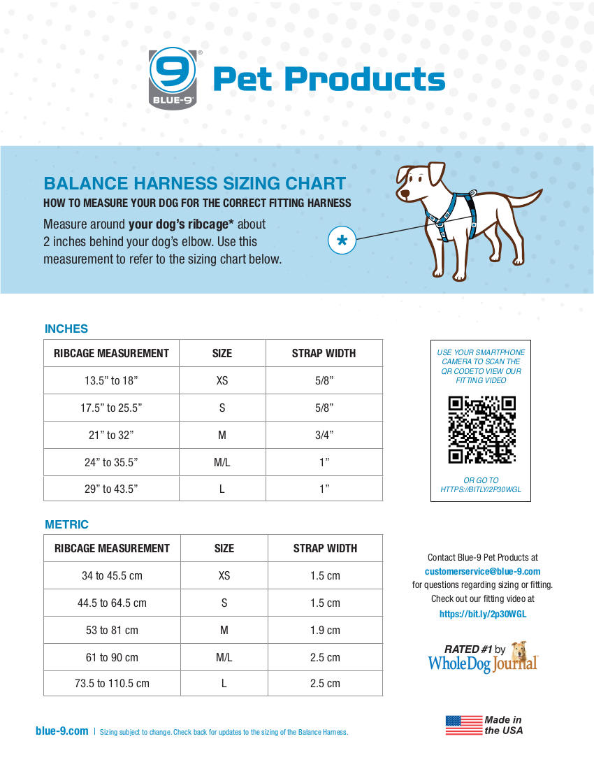Balance Harness 6 Point Adjustable Harness for Dogs