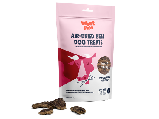 West Paw Air Dried Beef Lung Treats for Dogs