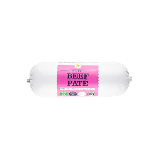 JR Pet Products Beef Pate 100% Pure Meat for Dogs made in UK Mini Tube 80g