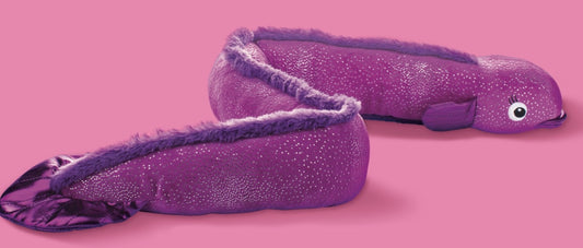 Kind of a Big Eel Extra Long Plush Dog Toy with 4 Extra Loud Squeakers & Crinkle Paper