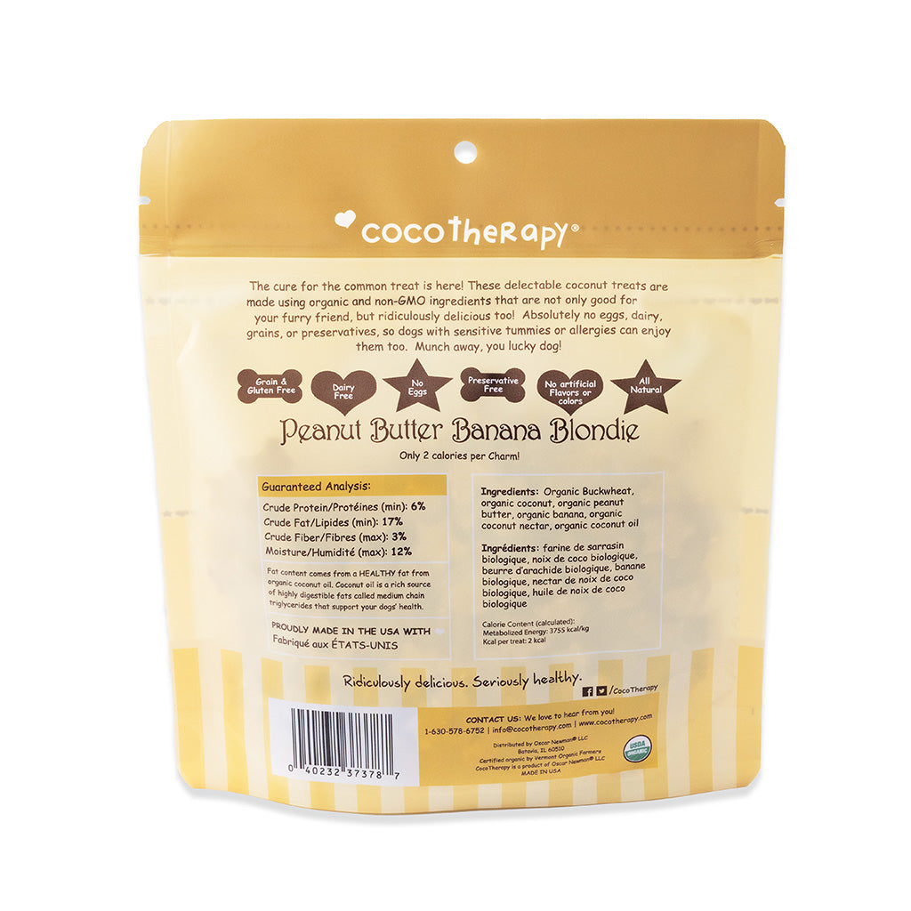 Cococharms Training Treats for Dogs Coconut & Peanut Butter & Banana