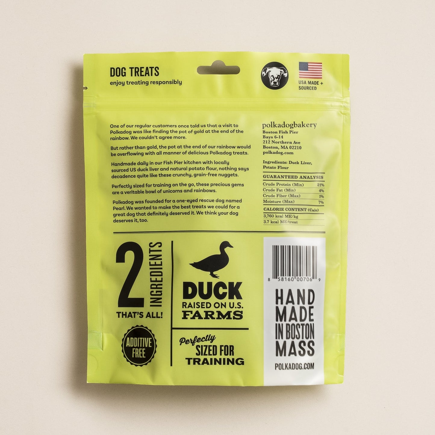 Lucky Duck Crunchy Bits Treats for Dogs