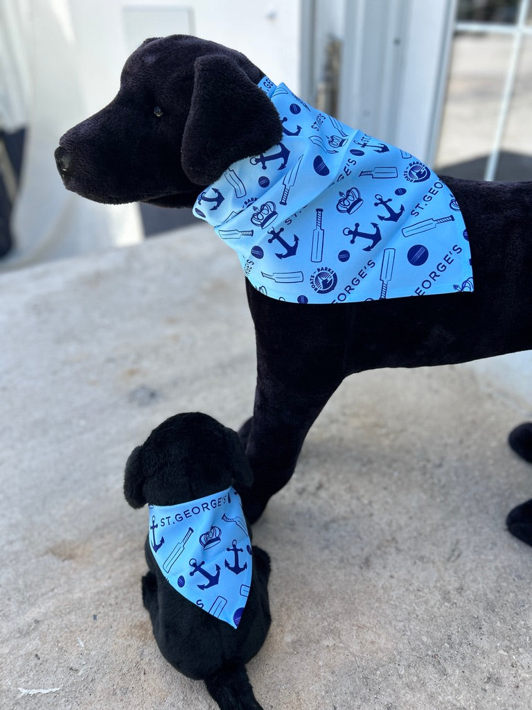 St. George's Cup Match Classic Cricket Game Dog Bandana Large 22"x22"x30"