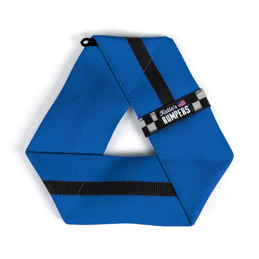 Frequent Flyer Triangle Fetch Dog Toy with Squeakers Blue