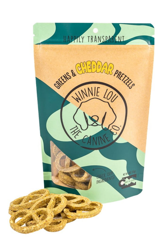 Greens (Spinach & Kale) & Cheddar Pretzels for Dogs