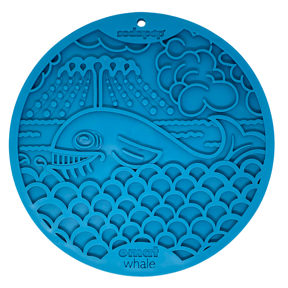 Blue Whale emat Enrichment Mat with Suction Cups for Dogs