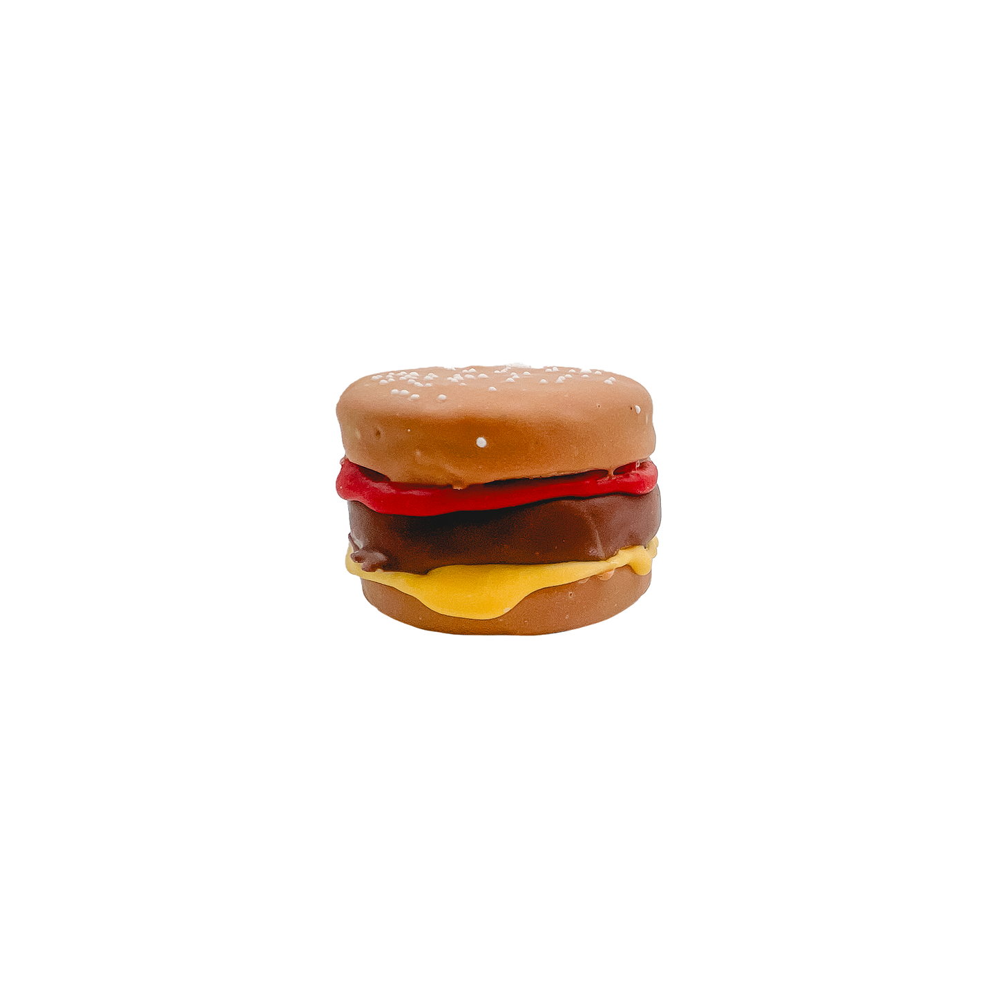 3D Burger Slider Dog Cookie made by Bosco & Roxy's of Canada