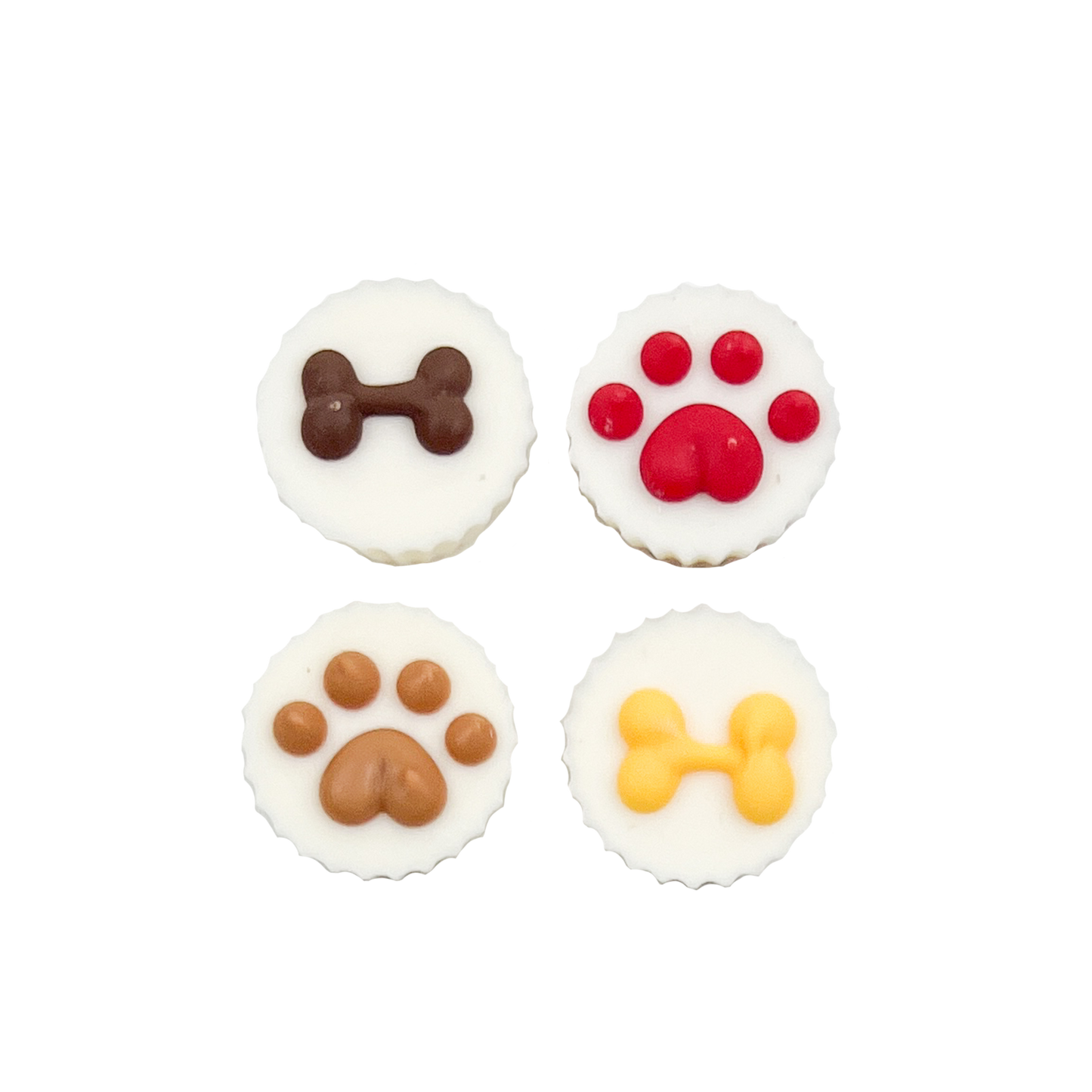 Peanut Butter Flavoured Birthday Treat Cup (set of 4) Dog Cookies made by Bosco & Roxy's of Canada
