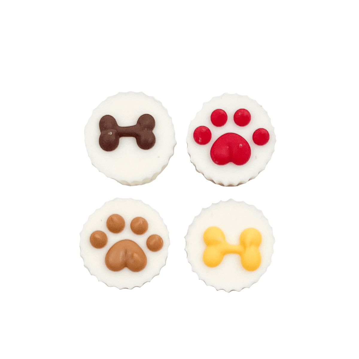 Peanut Butter Flavoured Birthday Treat Cup (set of 4) Dog Cookies made by Bosco & Roxy's of Canada-Boats n Barks