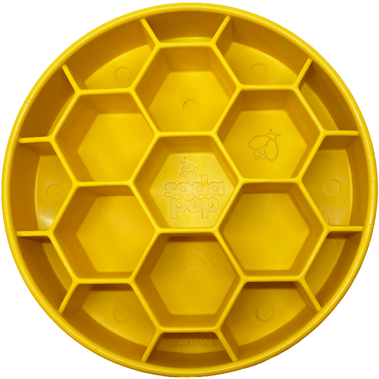 Honeycomb eBowl Enrichment Slow Feeder Bowl for Dogs-Boats n Barks