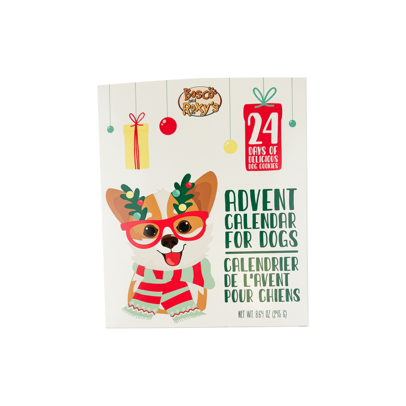 Bosco & Roxy's Advent Calendar for Dogs with Bone Shaped Cookies