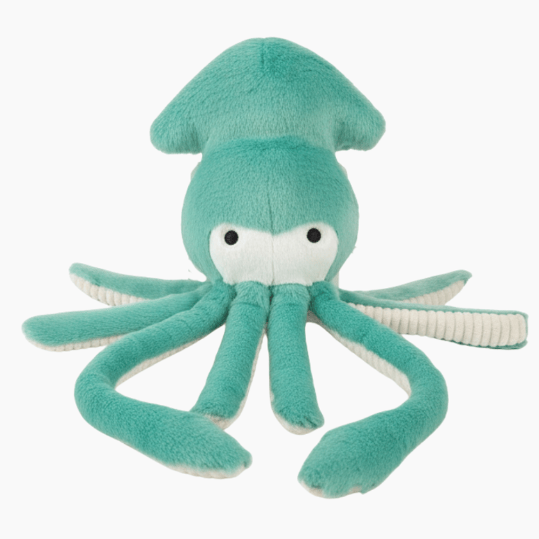 Fluff & Tuff Claude Squid Medium Plush Dog Toy (Squeakerless)-Boats n Barks